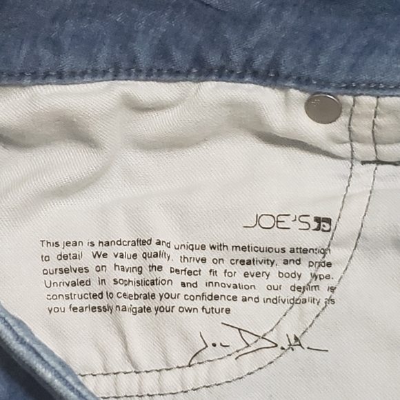Joe's Jeans Charlie Velvet High Rise Skinny Jeans Blue Sz 28 - Picture 12 of 13